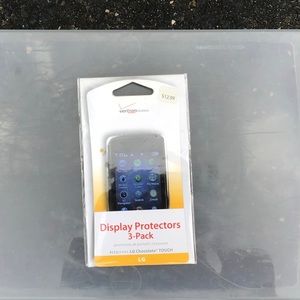 Verizon 3 pack display touch phone protectors